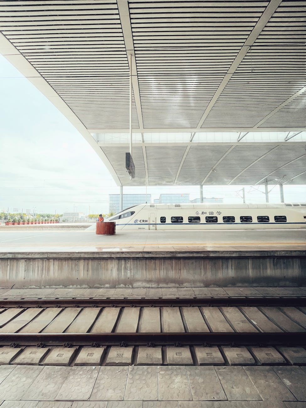 High-speed train at Taiyuan Railway Station.