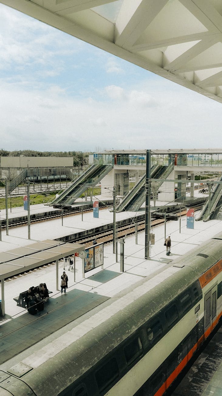 Modern rail station in Rabat.