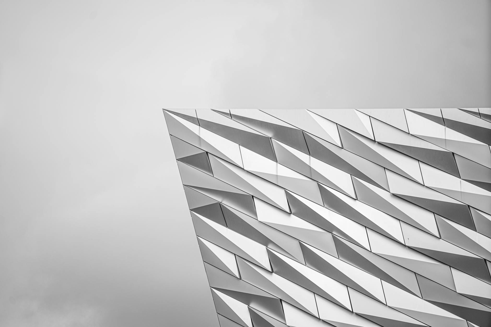 Titanic Belfast architectural detail.