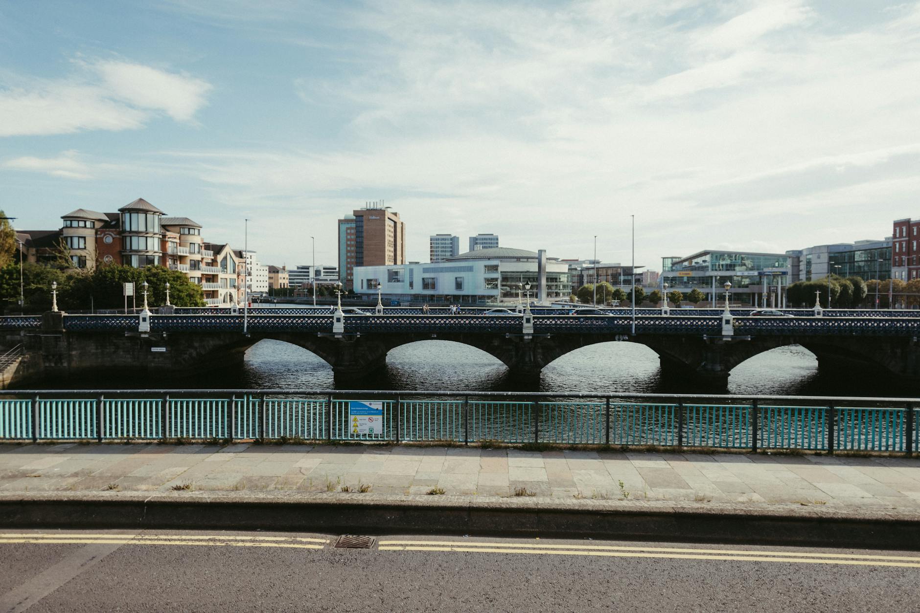 River Lagan bridge and Belfast skyline for consultant travel planning.