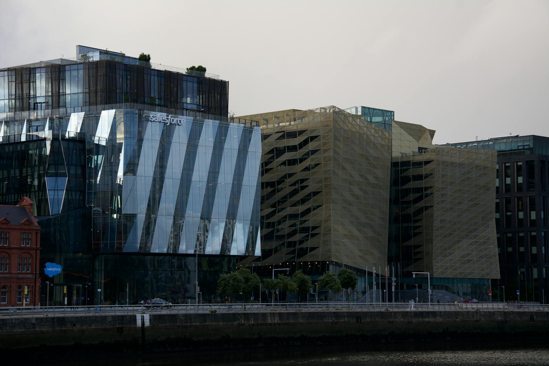 Belfast street and city travel scene.