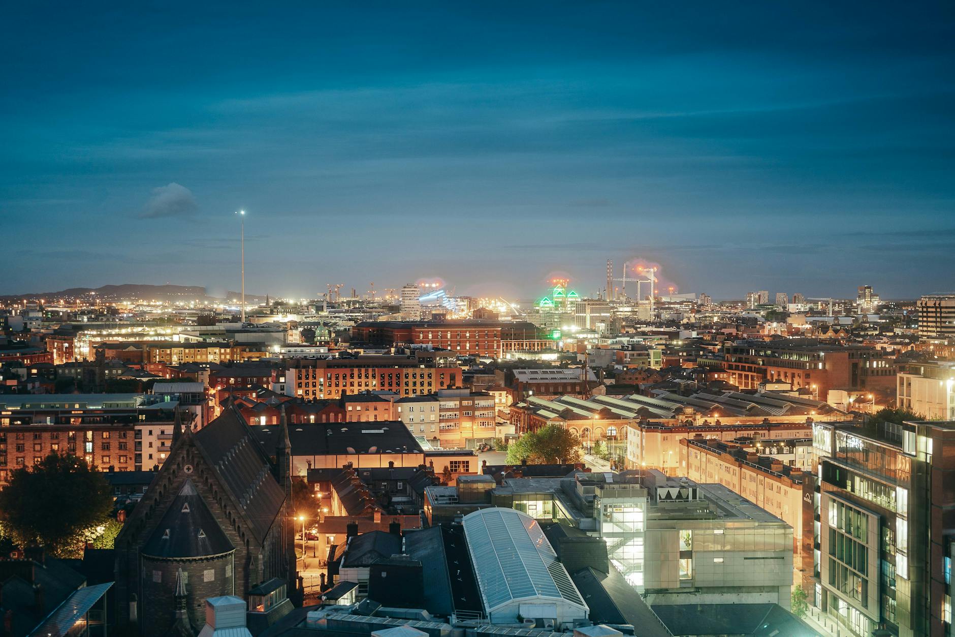 Belfast city travel scene for sales trip planning.