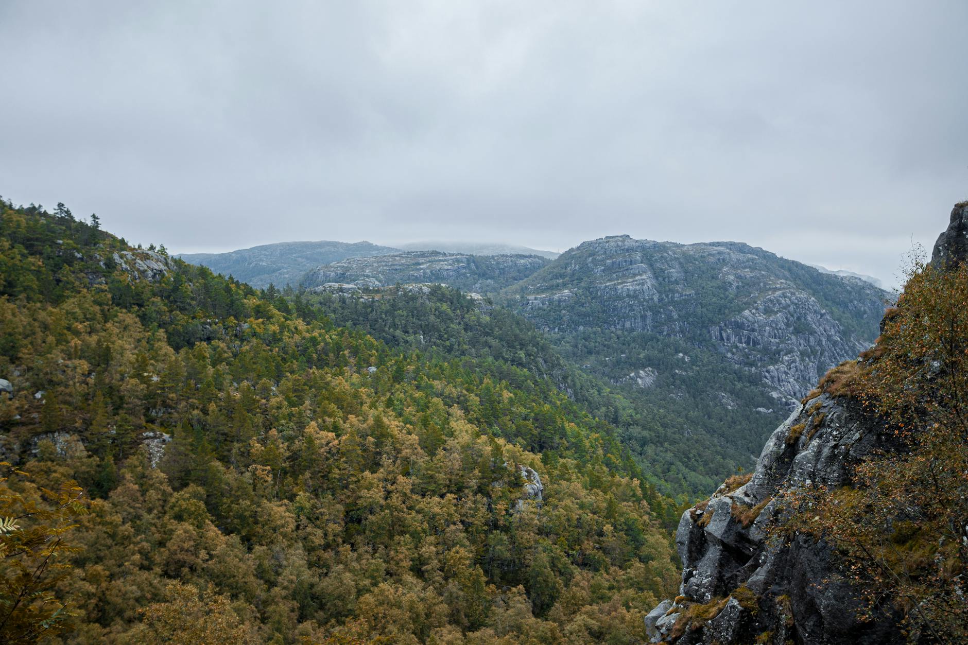 Norwegian mountains and fjord for outdoor group safety planning.