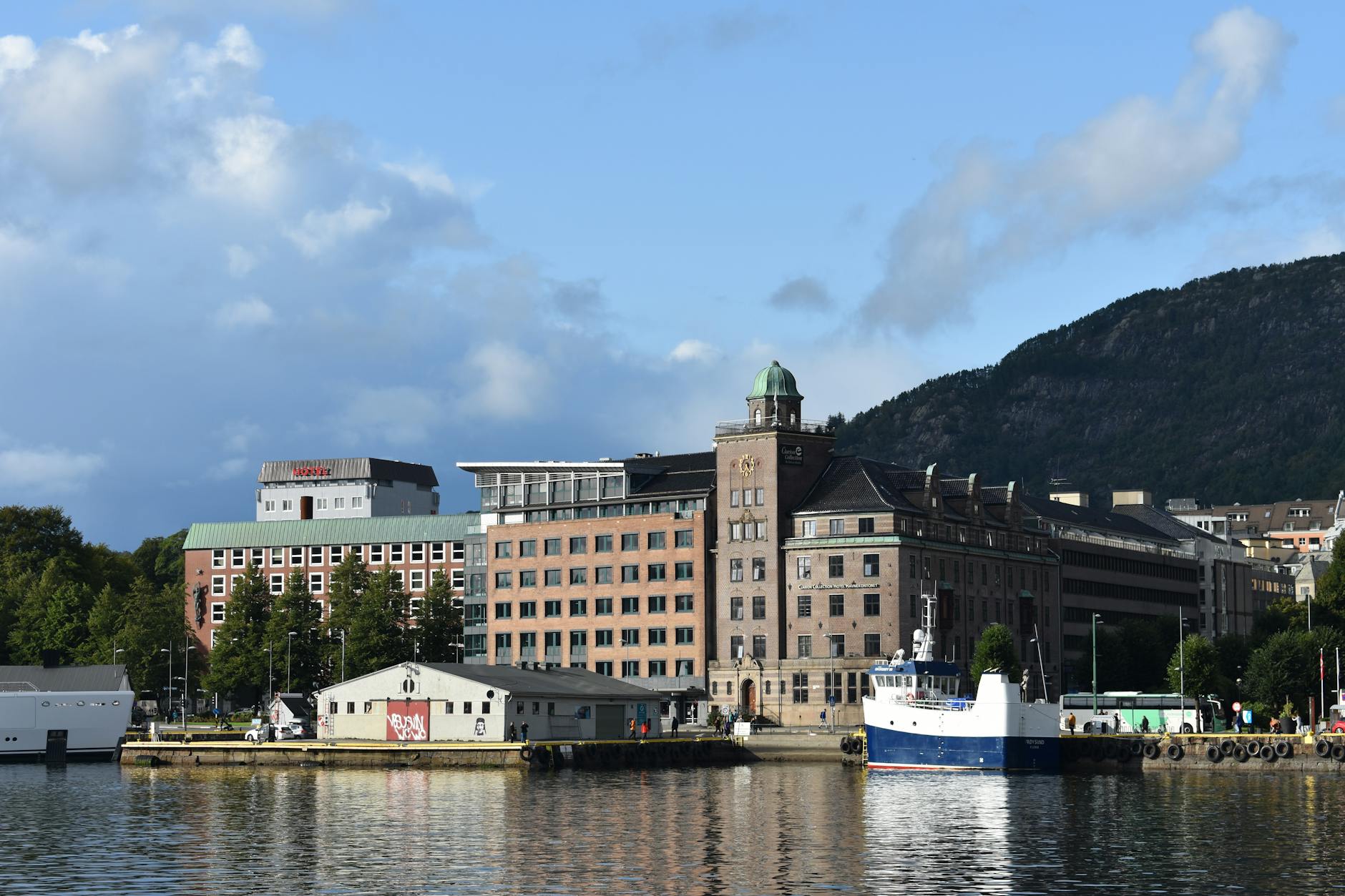 Bergen waterfront architecture for conference arrival planning.