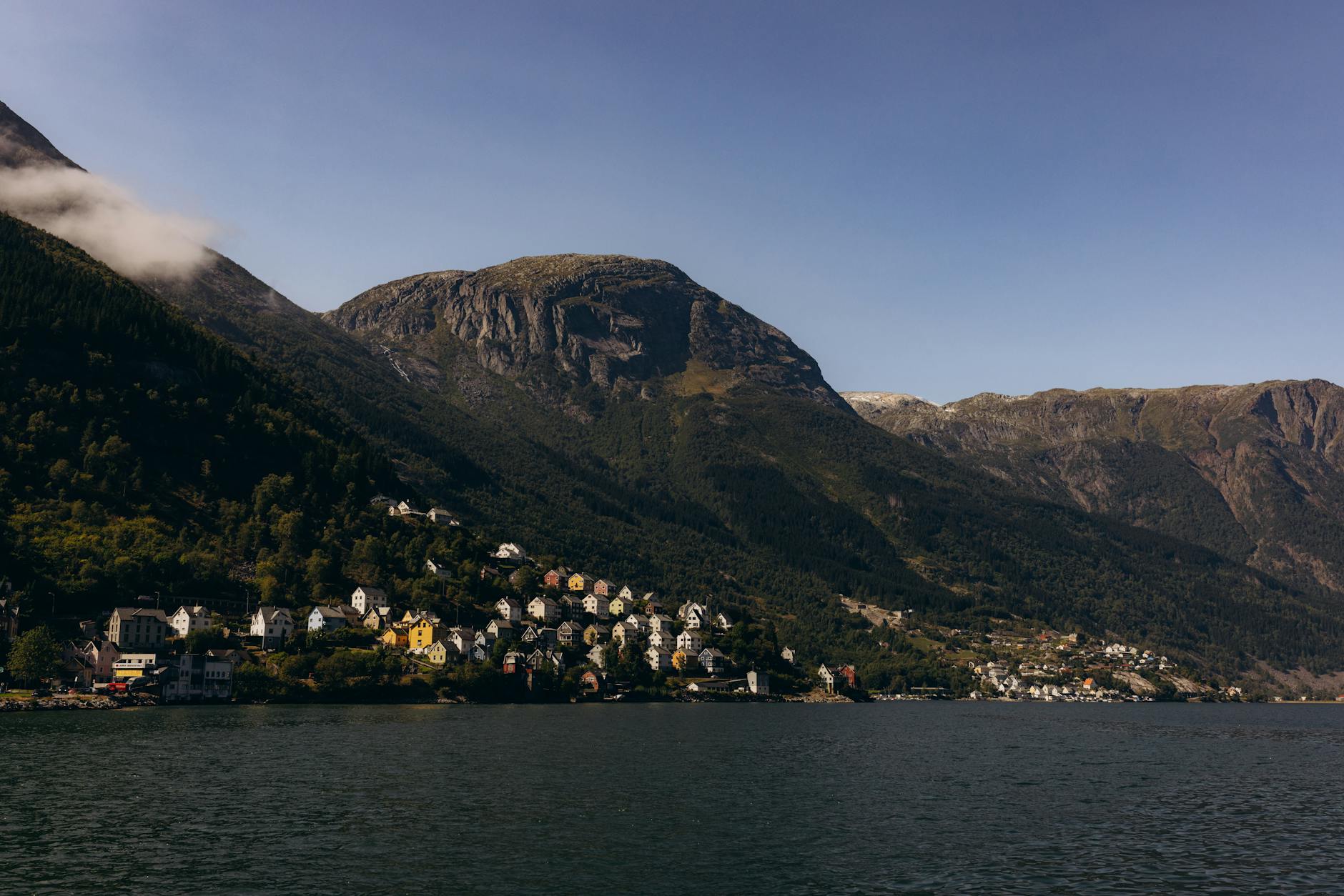 Bergen fjord and mountains for consultant evening planning.