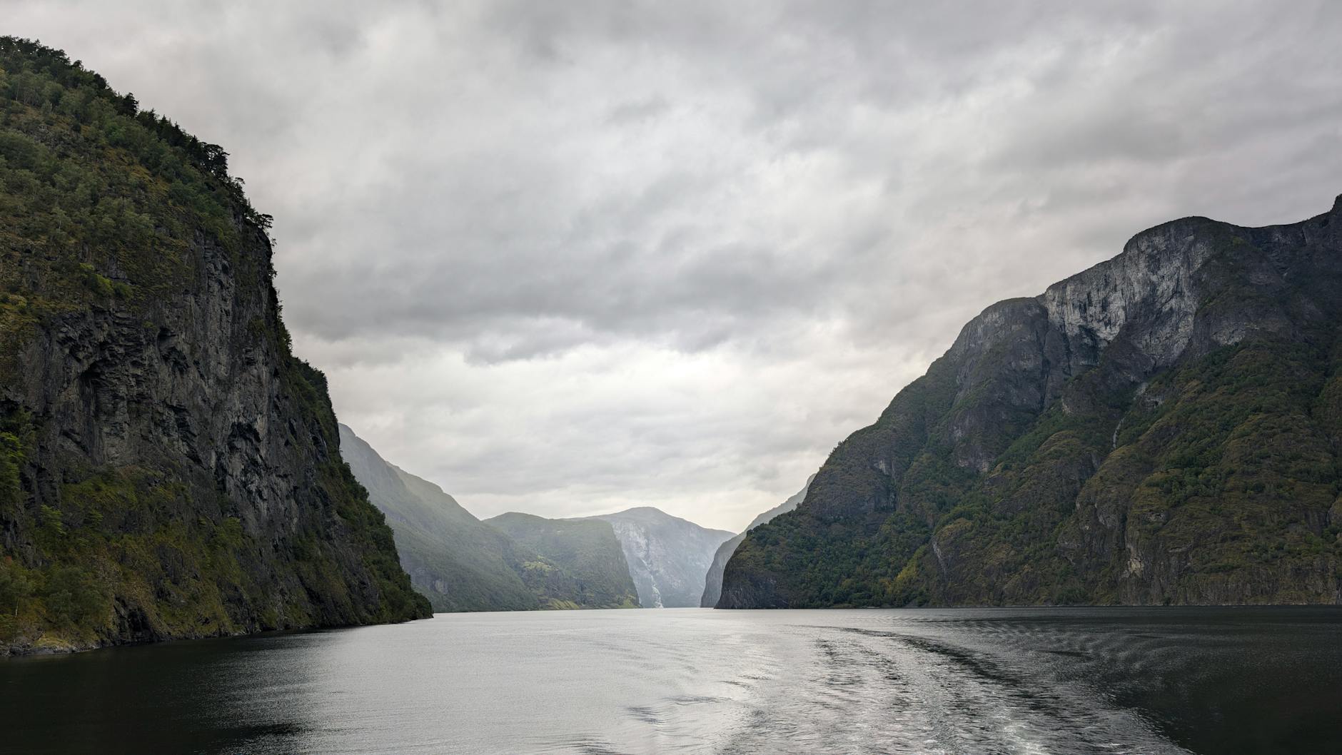 Bergen fjord under clouds for creator gear planning.