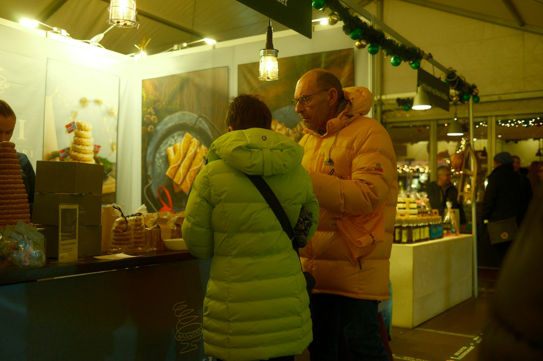 Bergen market stall for luxury dining and food planning.