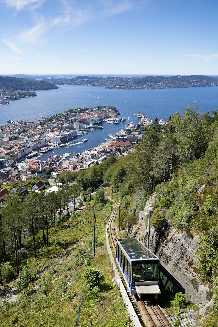 Bergen funicular view for short stopover decisions.