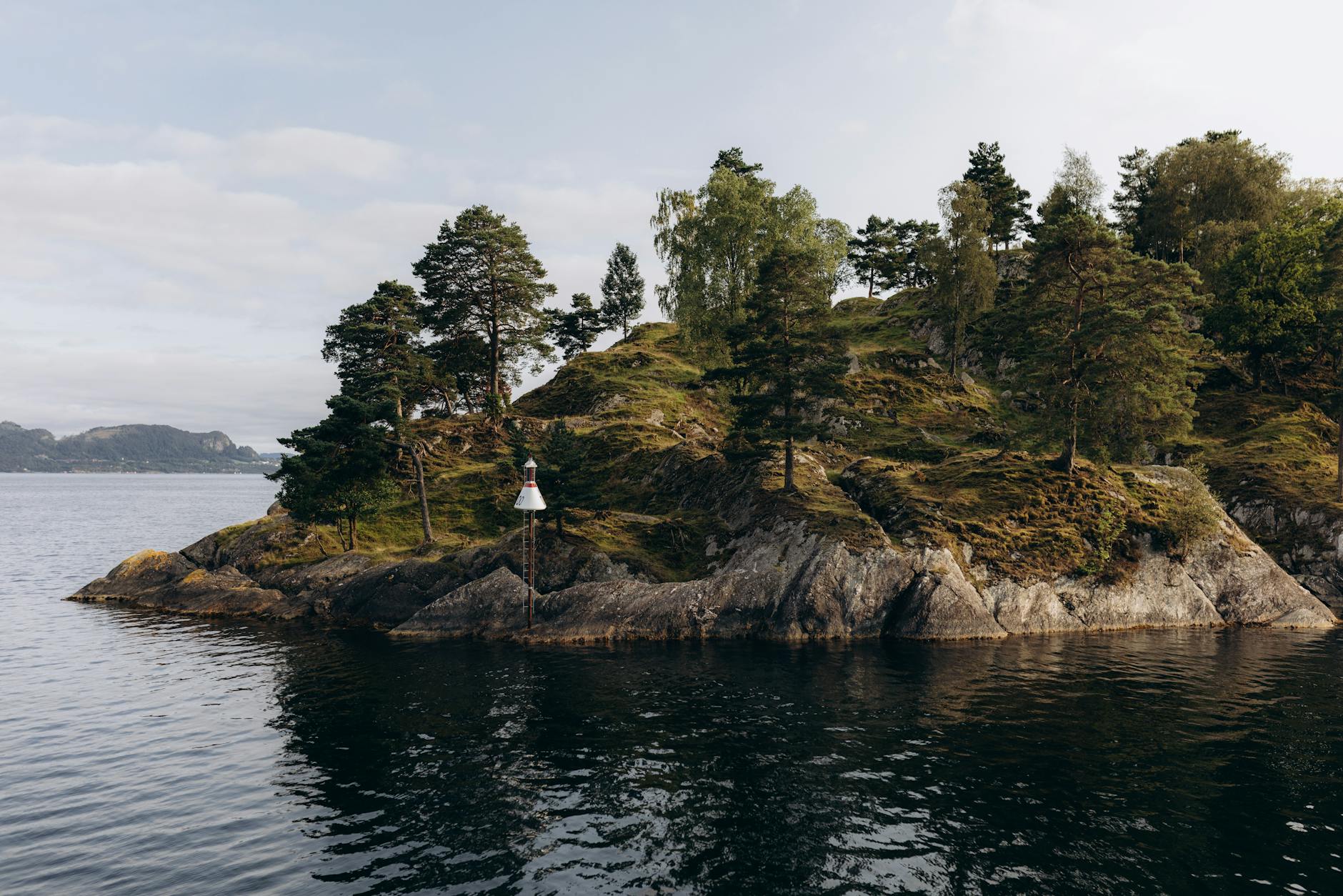 Island and fjord scenery near Bergen for volunteer housing route planning.