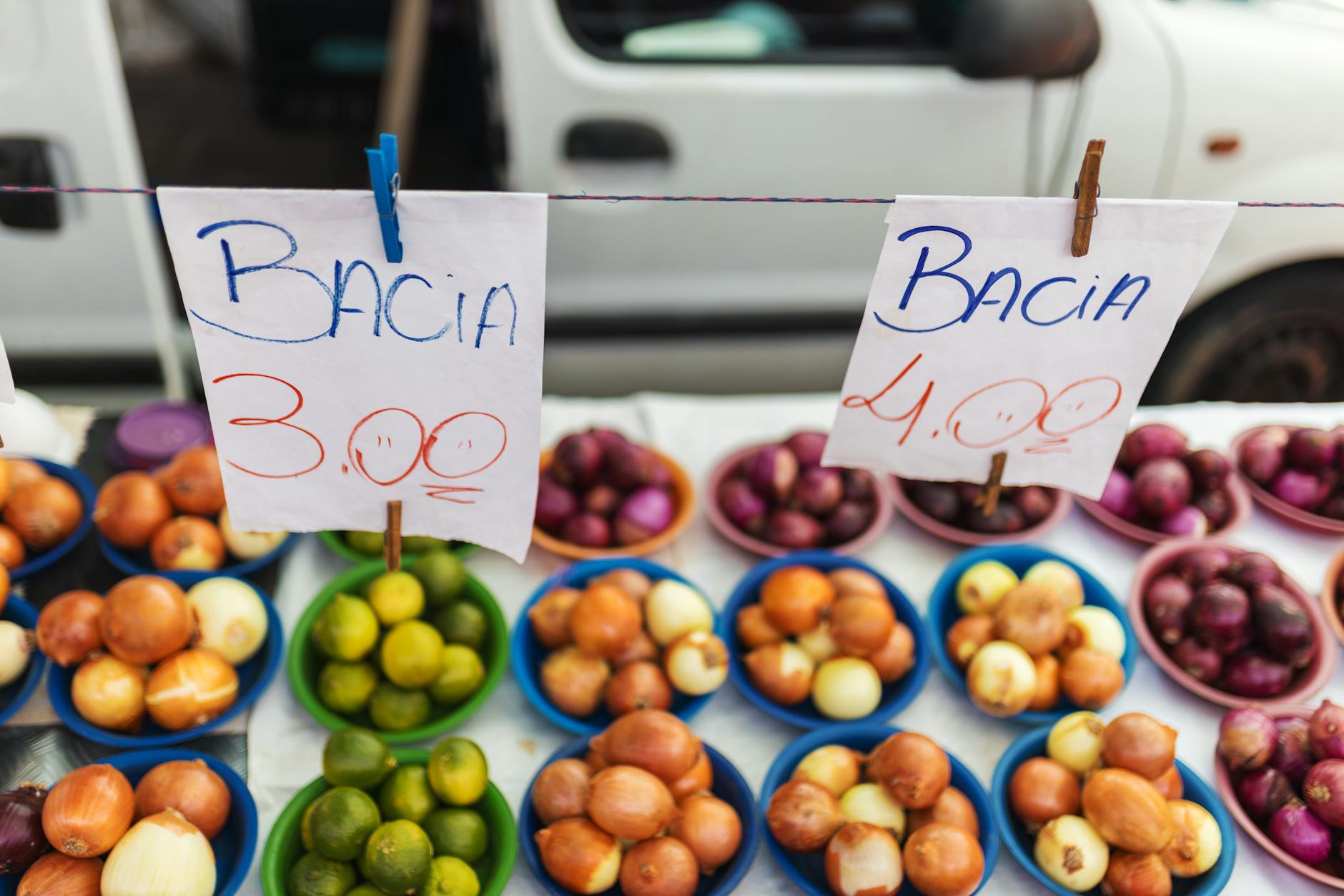 Fresh produce market display for Brisbane budget food planning.