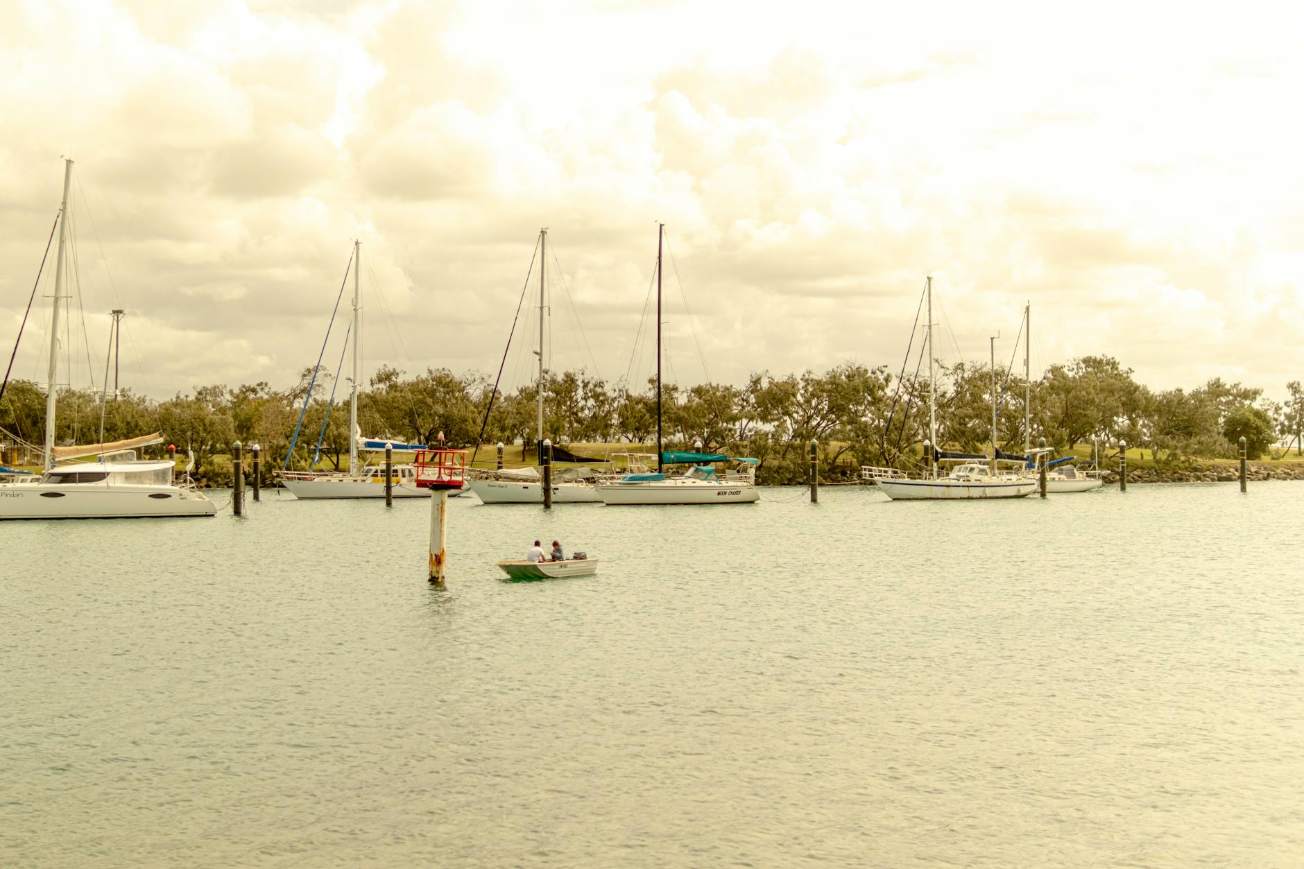 Sunshine Coast marina in Queensland for Brisbane cruise day-bag planning.