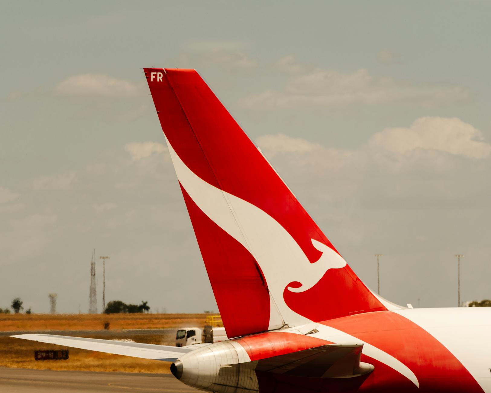 Qantas aircraft tail for medically constrained arrival and departure planning.