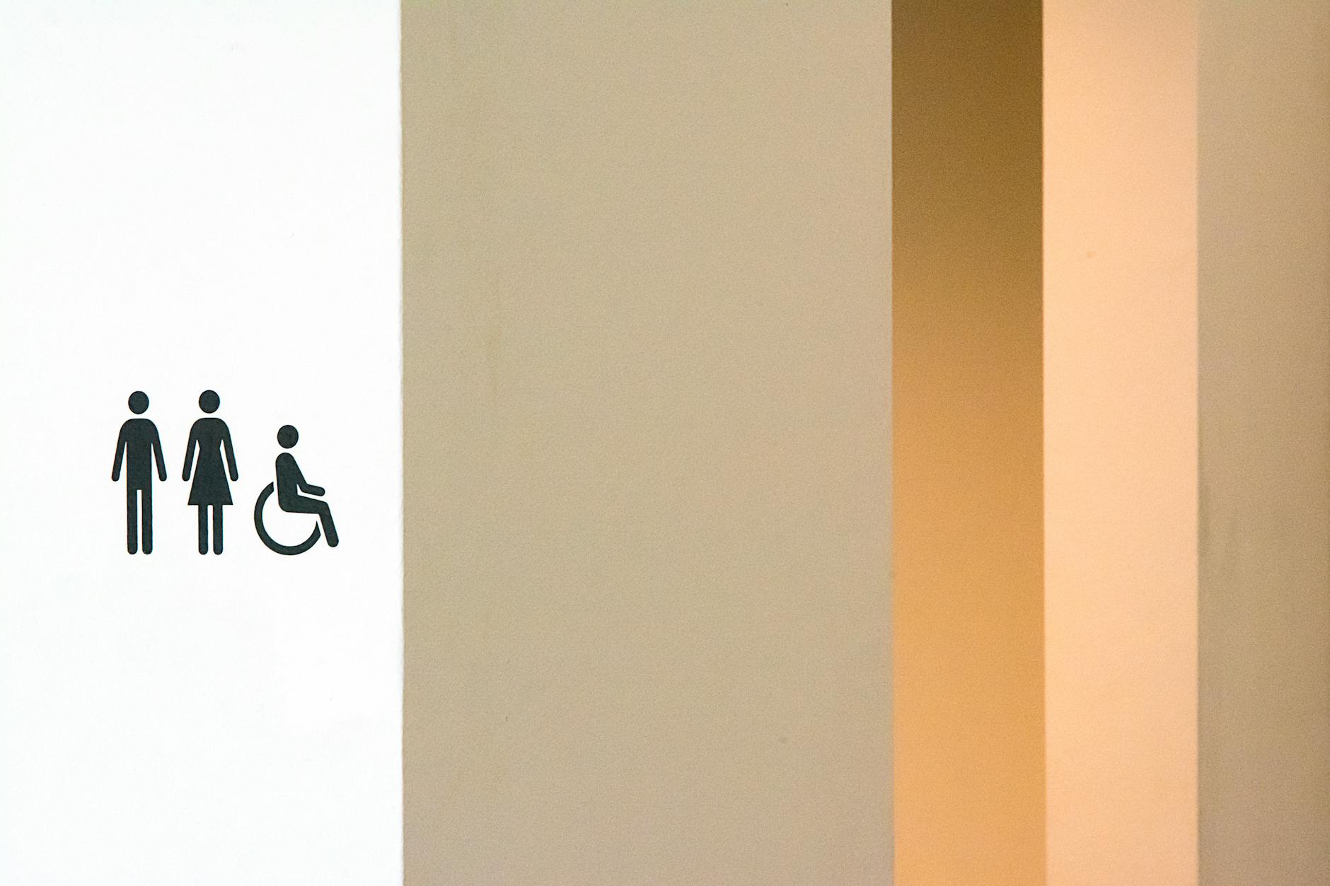 Accessible restroom symbol for Brisbane attraction planning.