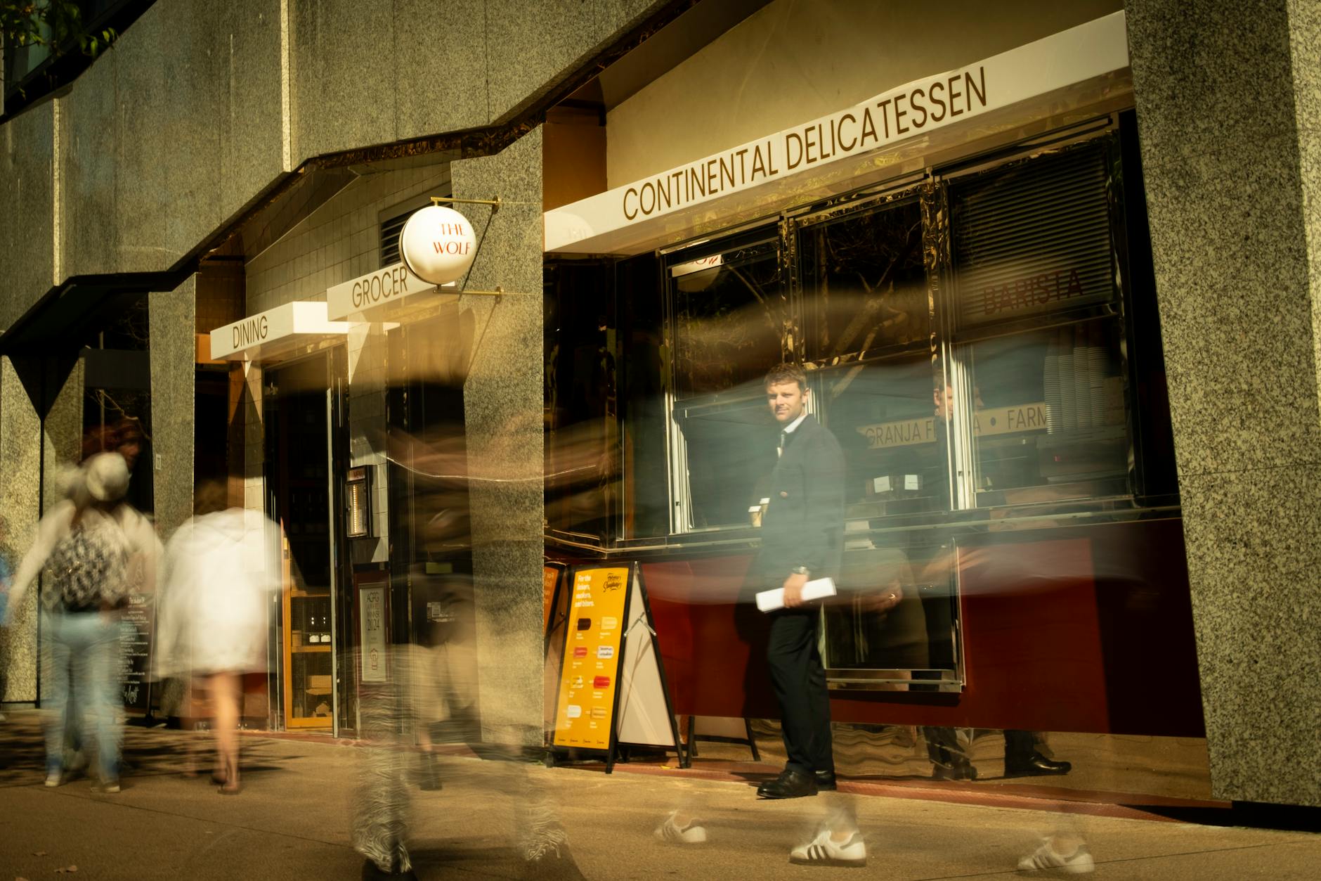 Brisbane deli street scene for solo meal planning.