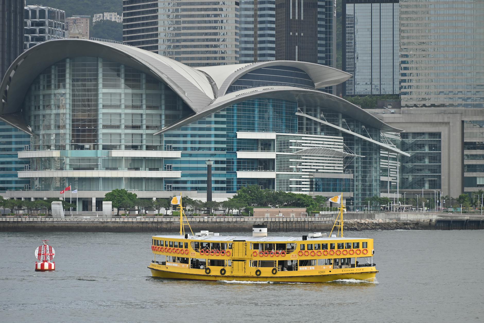 Central Hong Kong ferry and first harbor-orientation planning context.