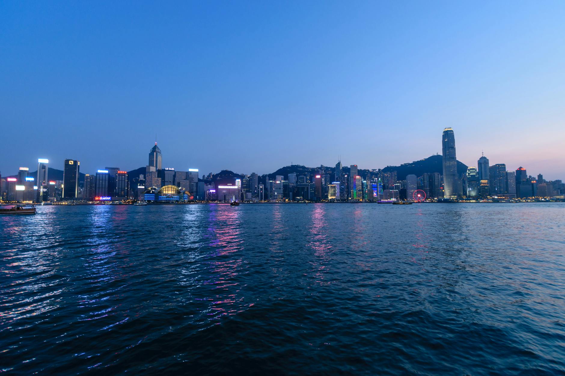 Central Hong Kong night skyline and stopover planning context.