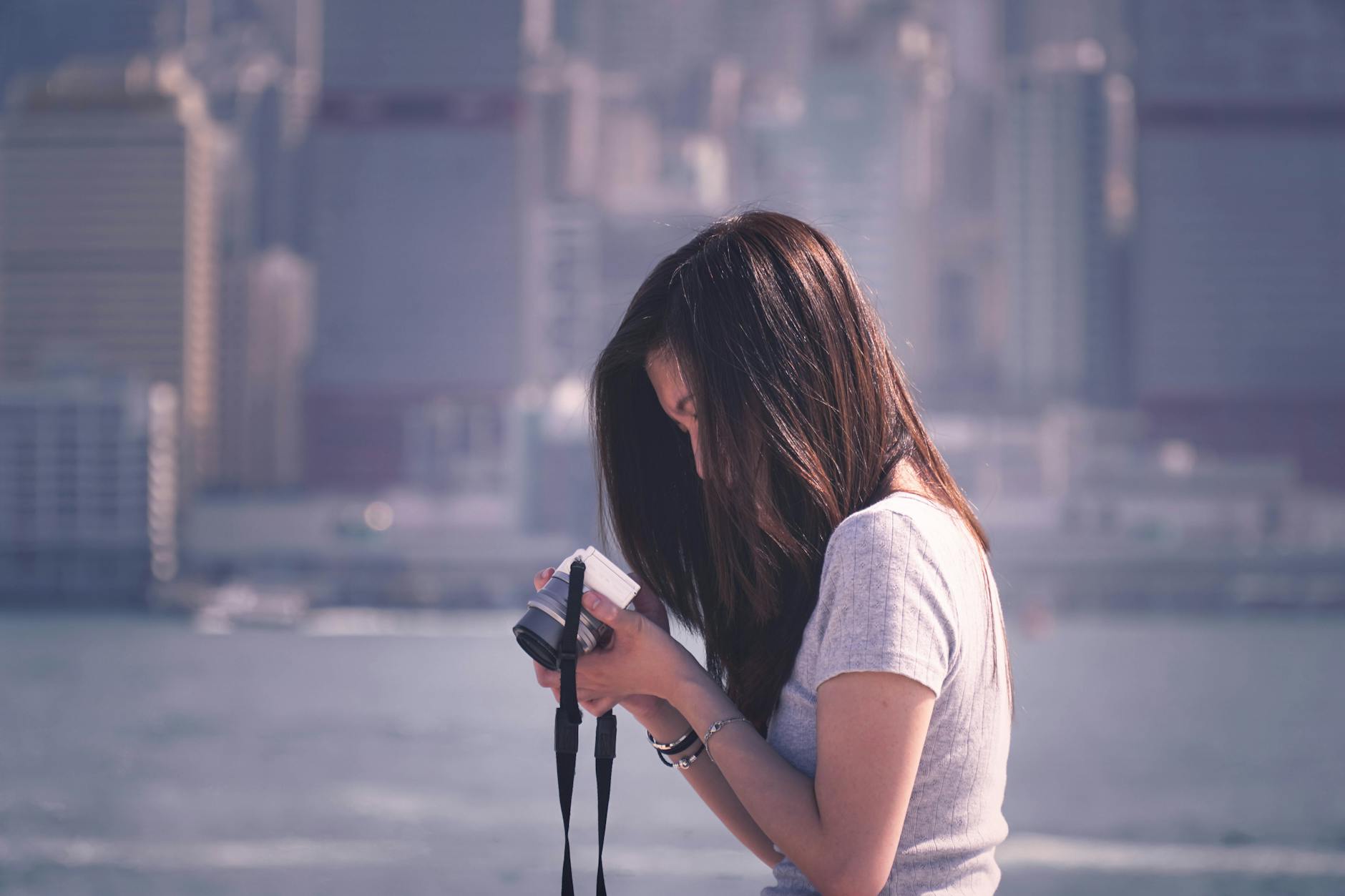 Central Hong Kong woman traveler image for short-term planning.