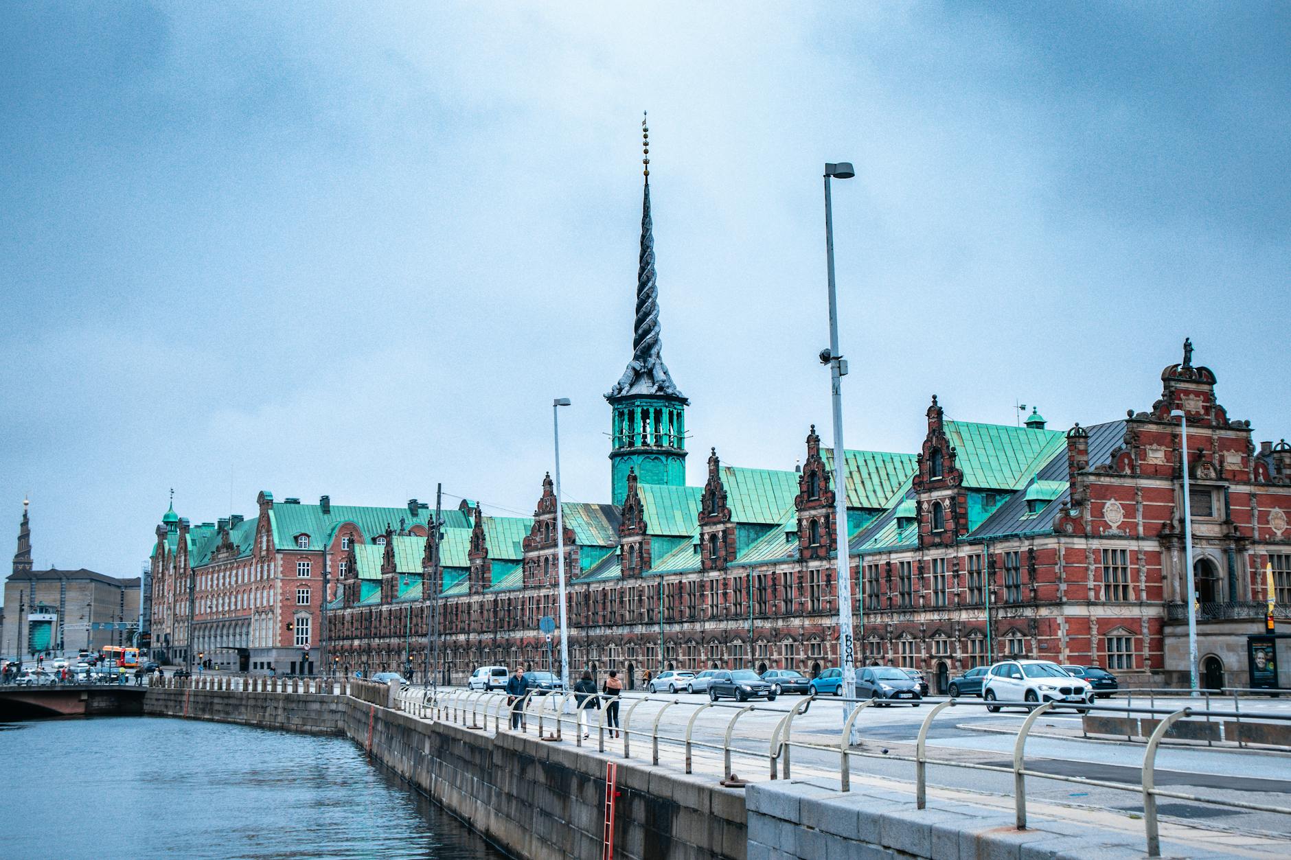 Historic Copenhagen canal architecture for academic conference travel planning.