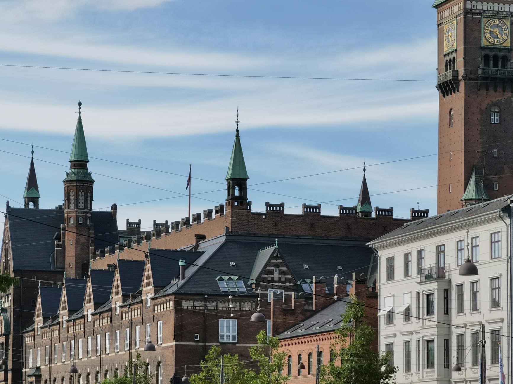 Copenhagen City Hall architecture for academic venue planning.