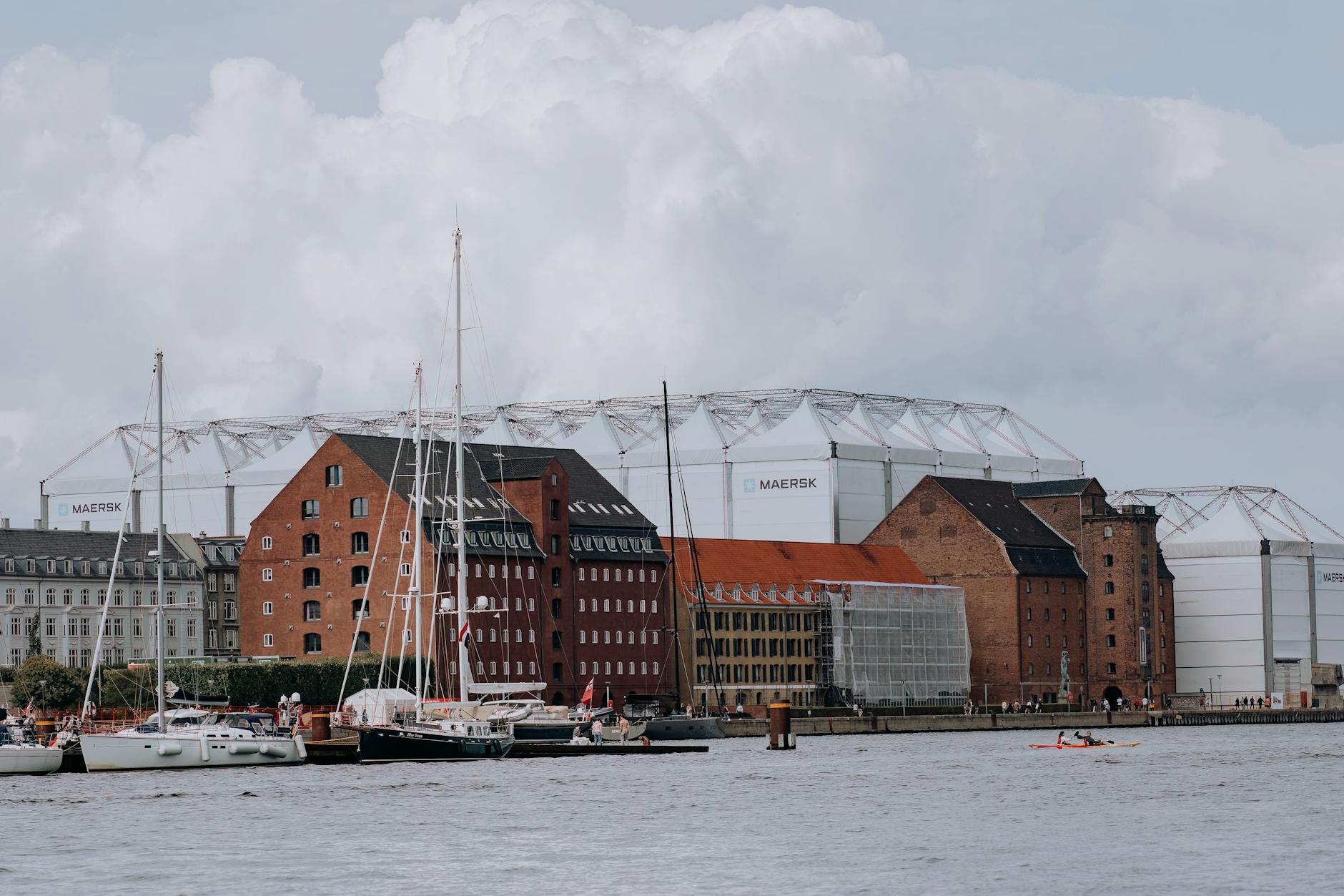 Copenhagen waterfront and sailboats for cruise return-route planning.