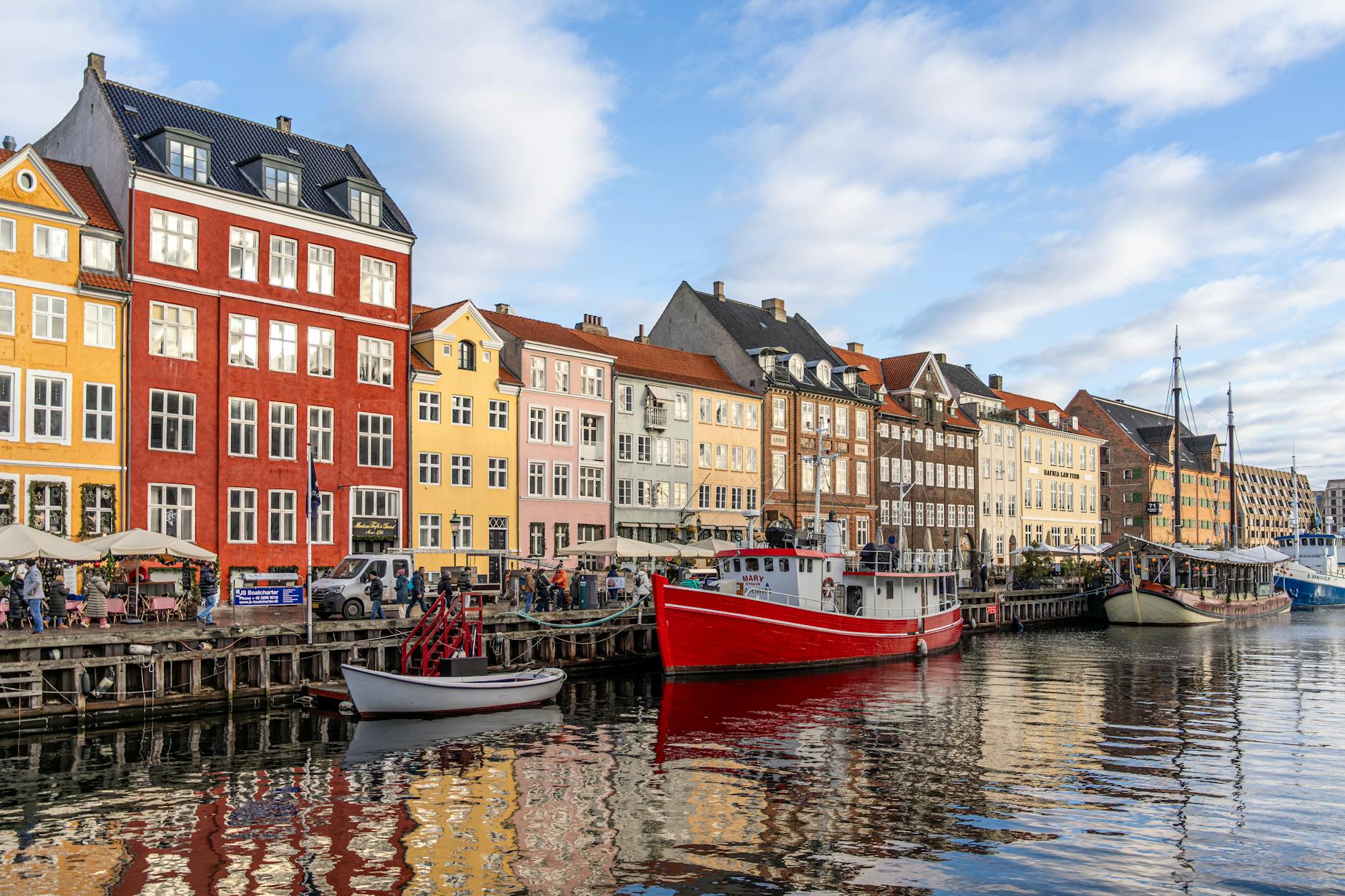 Nyhavn waterfront in Copenhagen for deal meeting preparation.