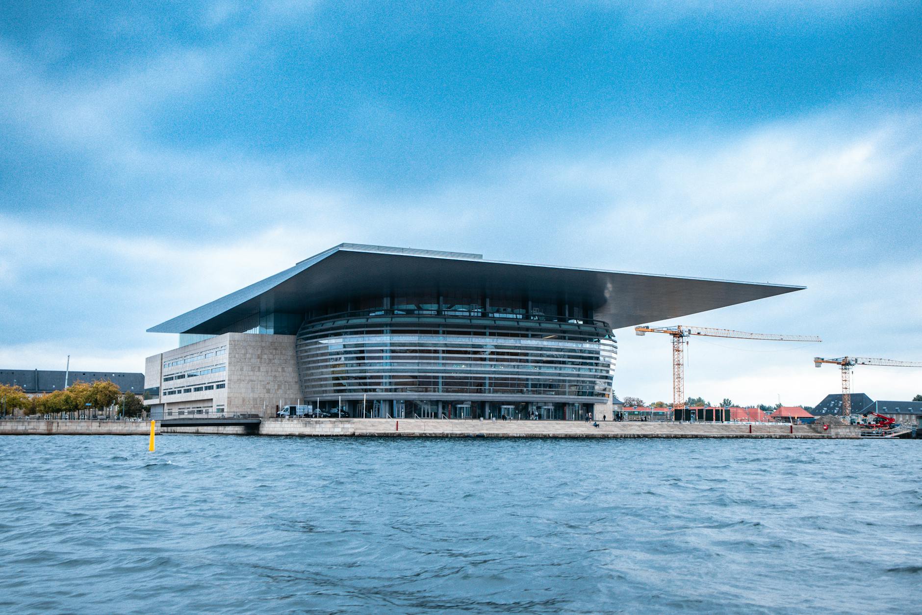 Copenhagen Opera House across the harbor for media location planning.