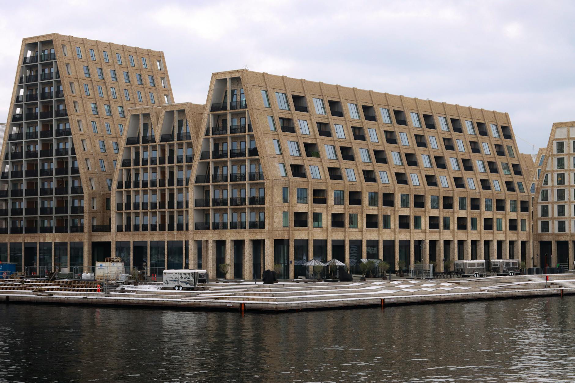 Copenhagen waterfront architecture for journalist scene-setting planning.