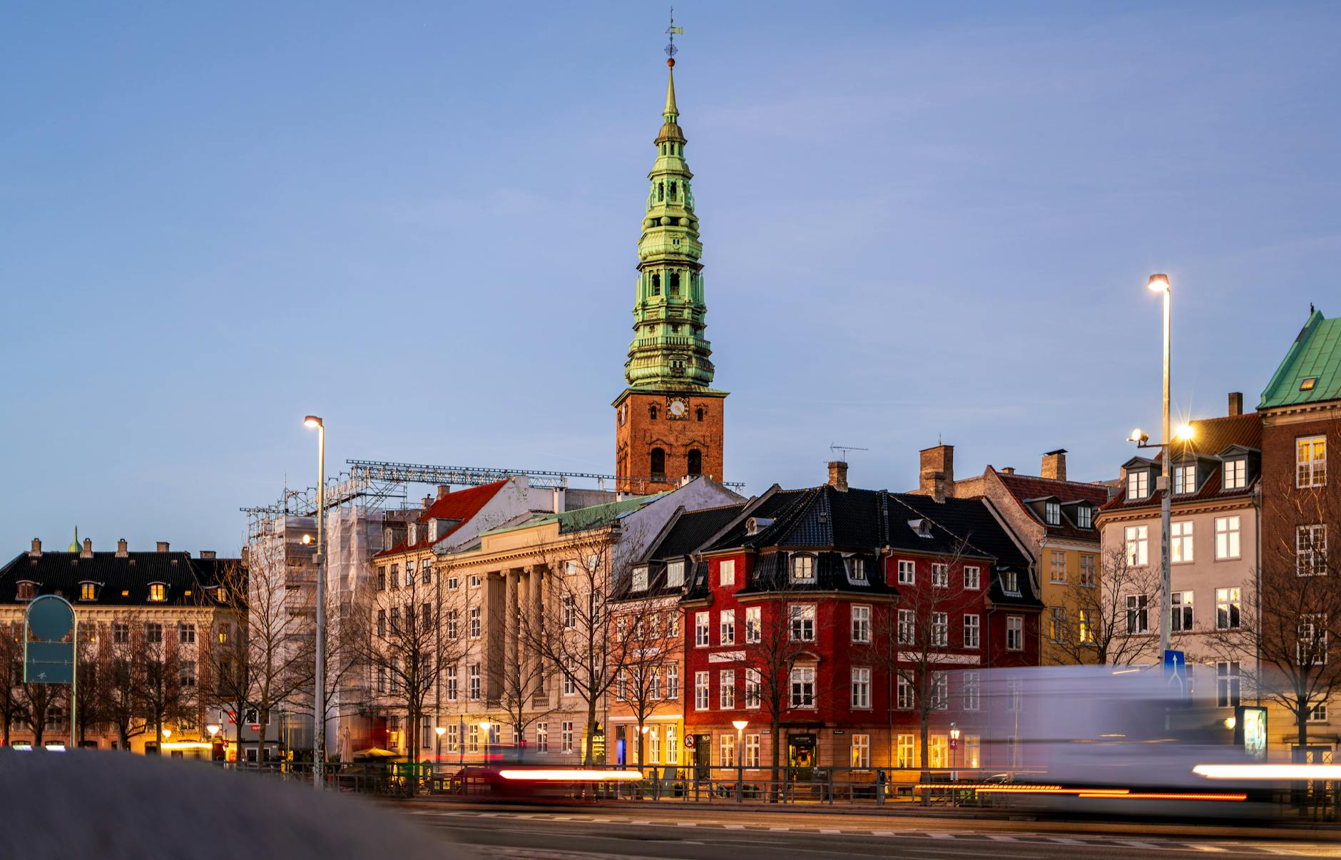Copenhagen cityscape at dusk for nightlife travel report planning.