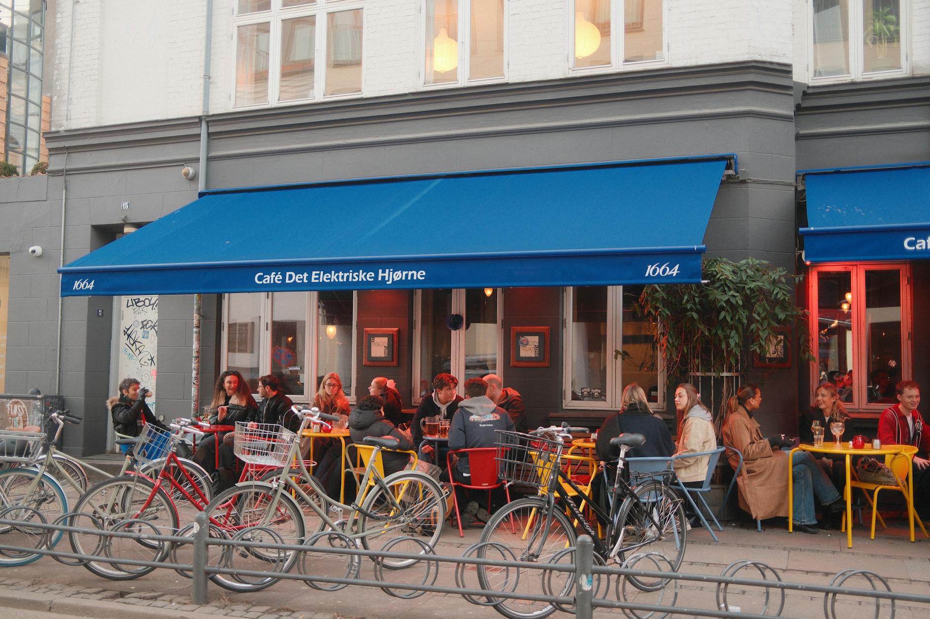 Copenhagen cafe street for solo dining planning.