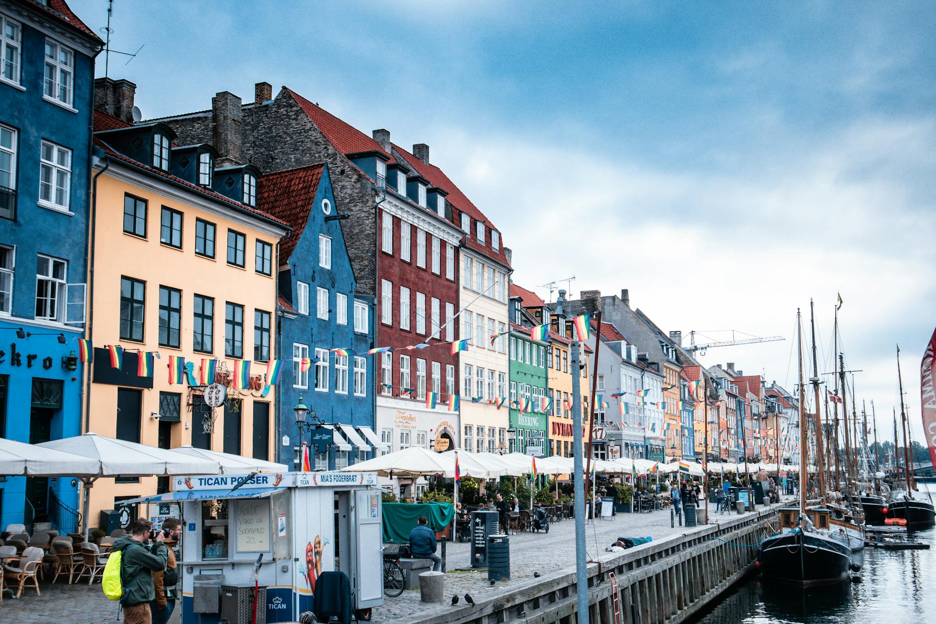 Nyhavn waterfront in Copenhagen for volunteer lodging area planning.