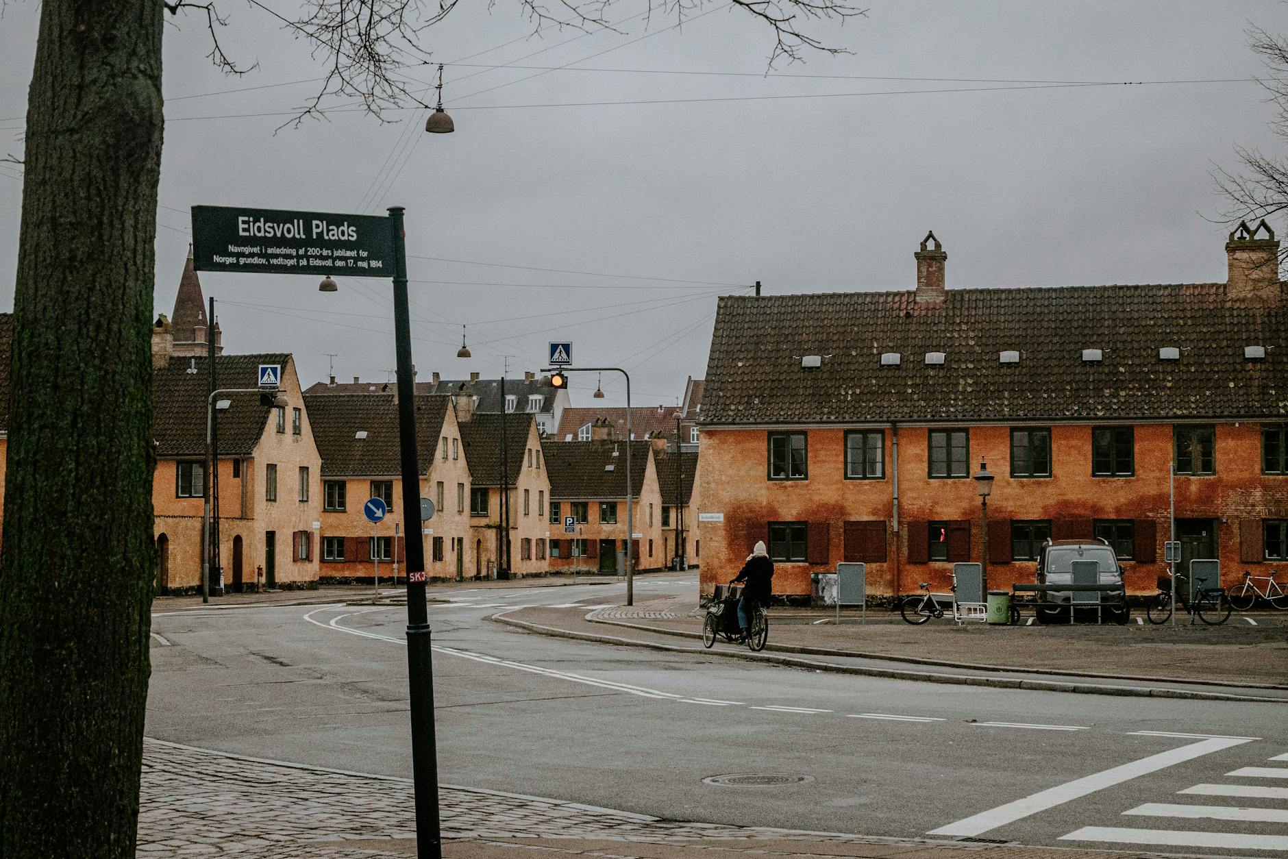Nyboder street in Copenhagen for local context planning.