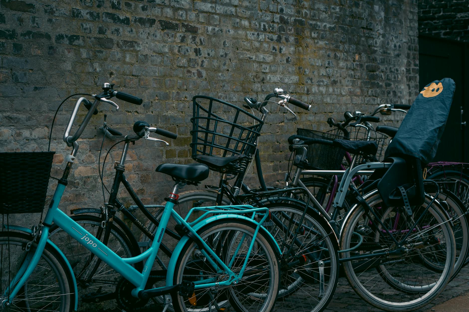 Bicycles in Copenhagen for volunteer transport planning.