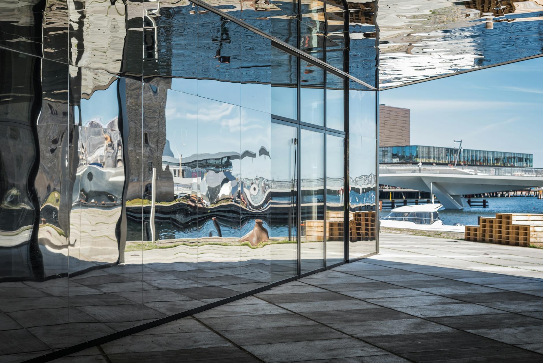 Modern Copenhagen waterfront reflections for public-space planning.