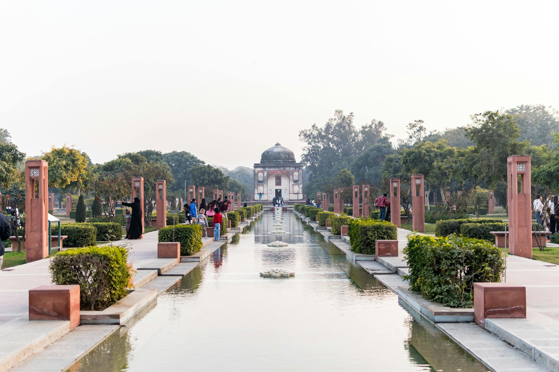 Sunder Nursery garden and architecture in New Delhi for older traveler recovery planning.