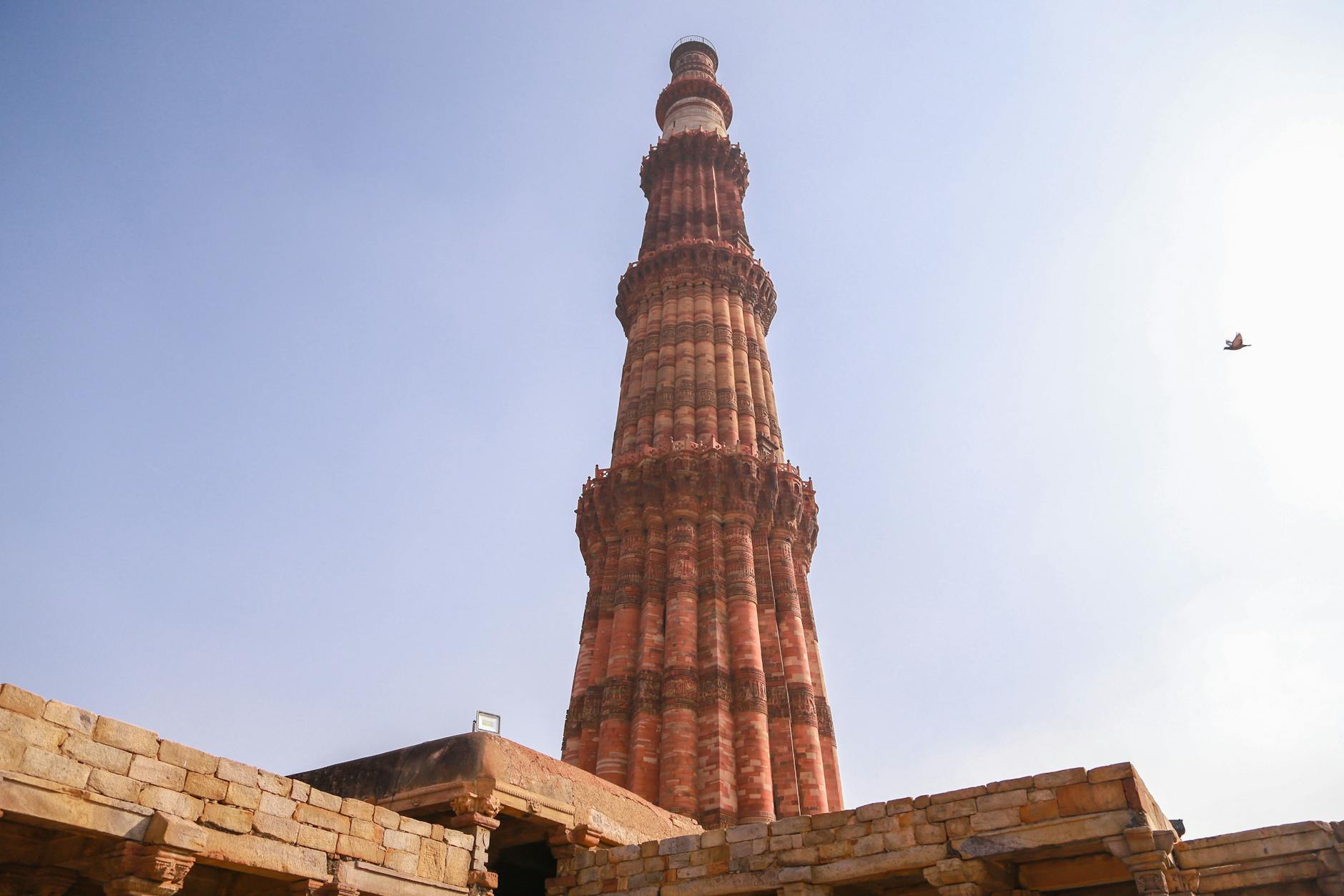 Qutb Minar in Delhi for solo sightseeing planning.