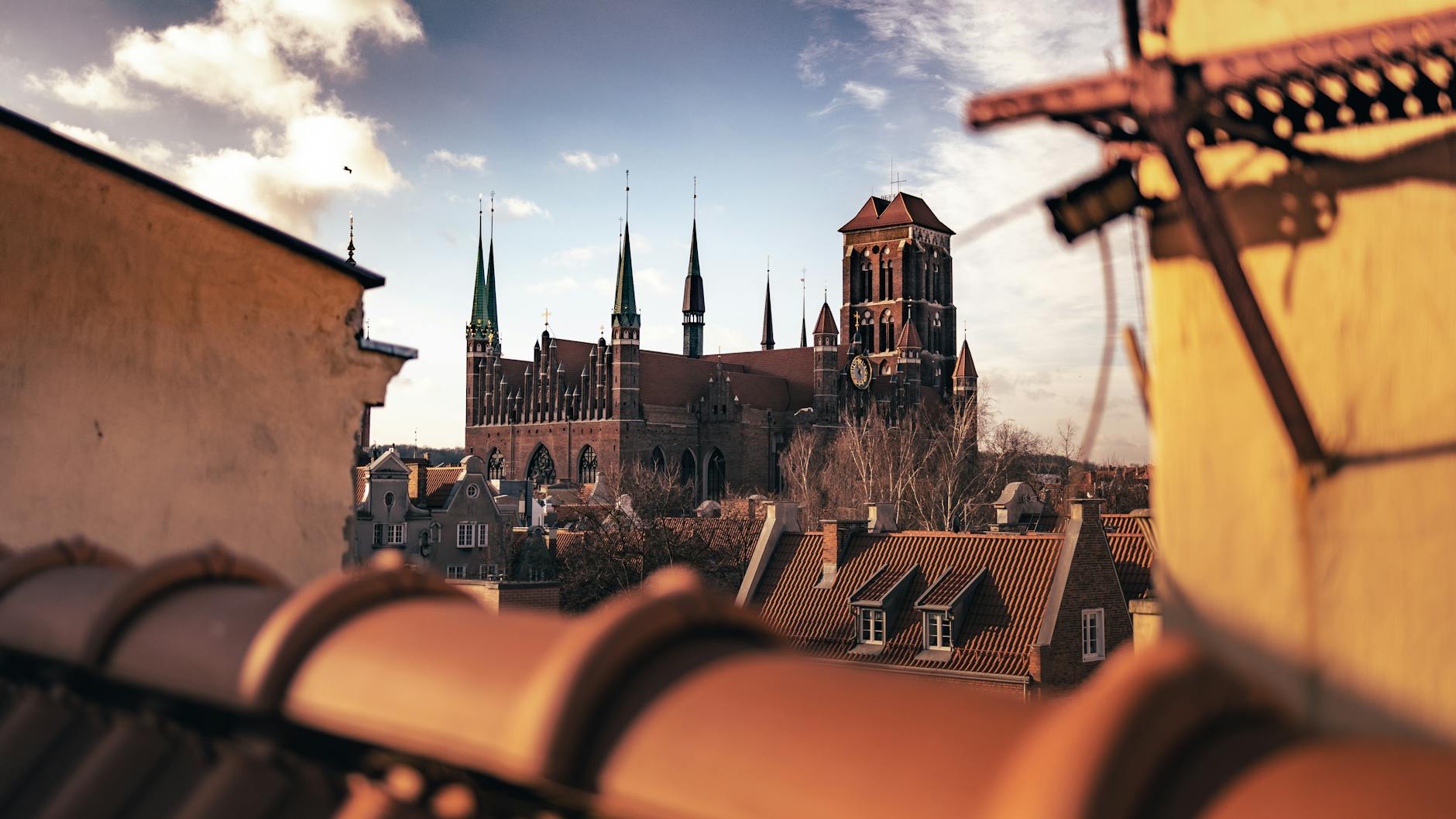 Gdansk skyline for academic conference attendee report planning.
