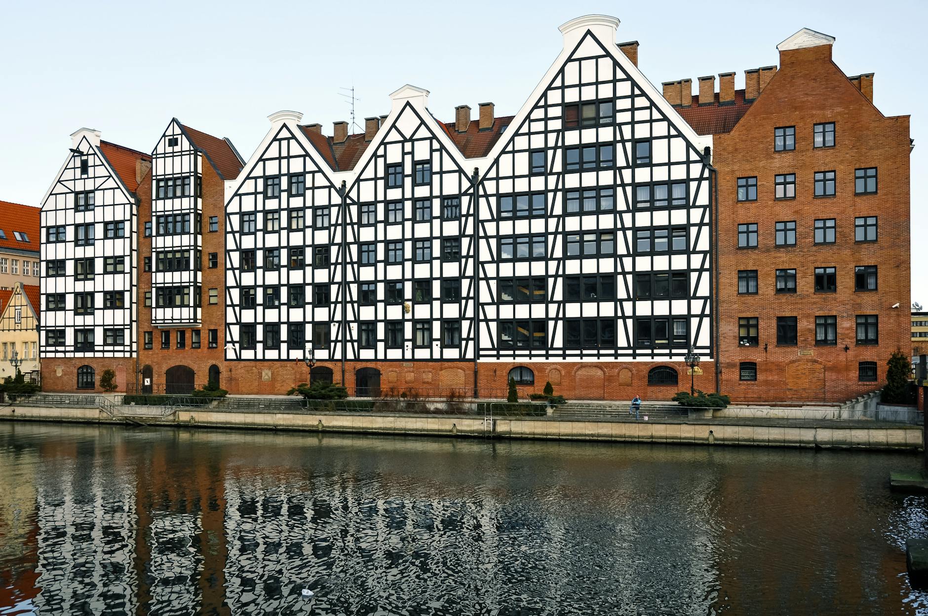 Gdansk waterfront walking route for outdoor recovery planning.