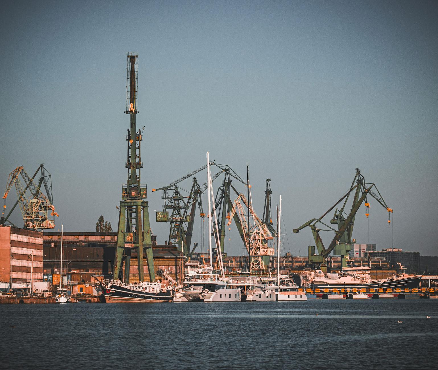 Gdansk waterfront and business district for meeting geography planning.