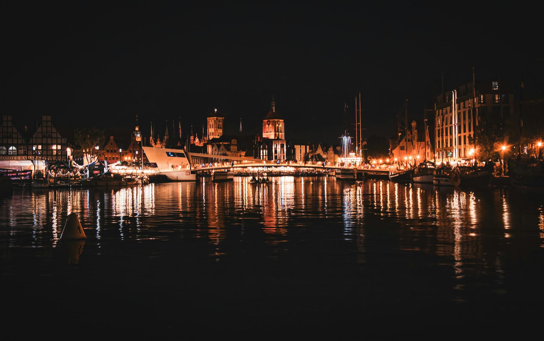 Gdansk port and waterfront setting for business site visit planning.