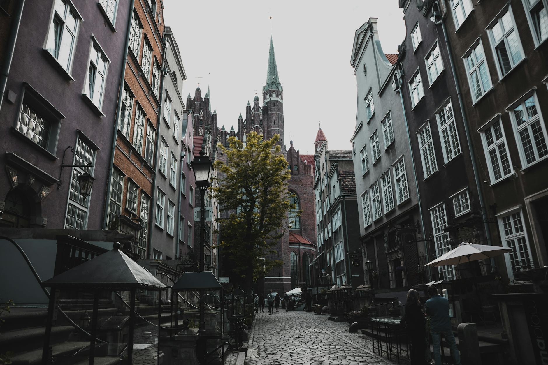 Gdansk historic street for first-time visitor lodging planning.