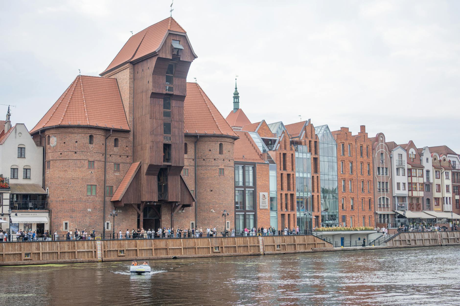 Gdansk skyline for journalist report planning.