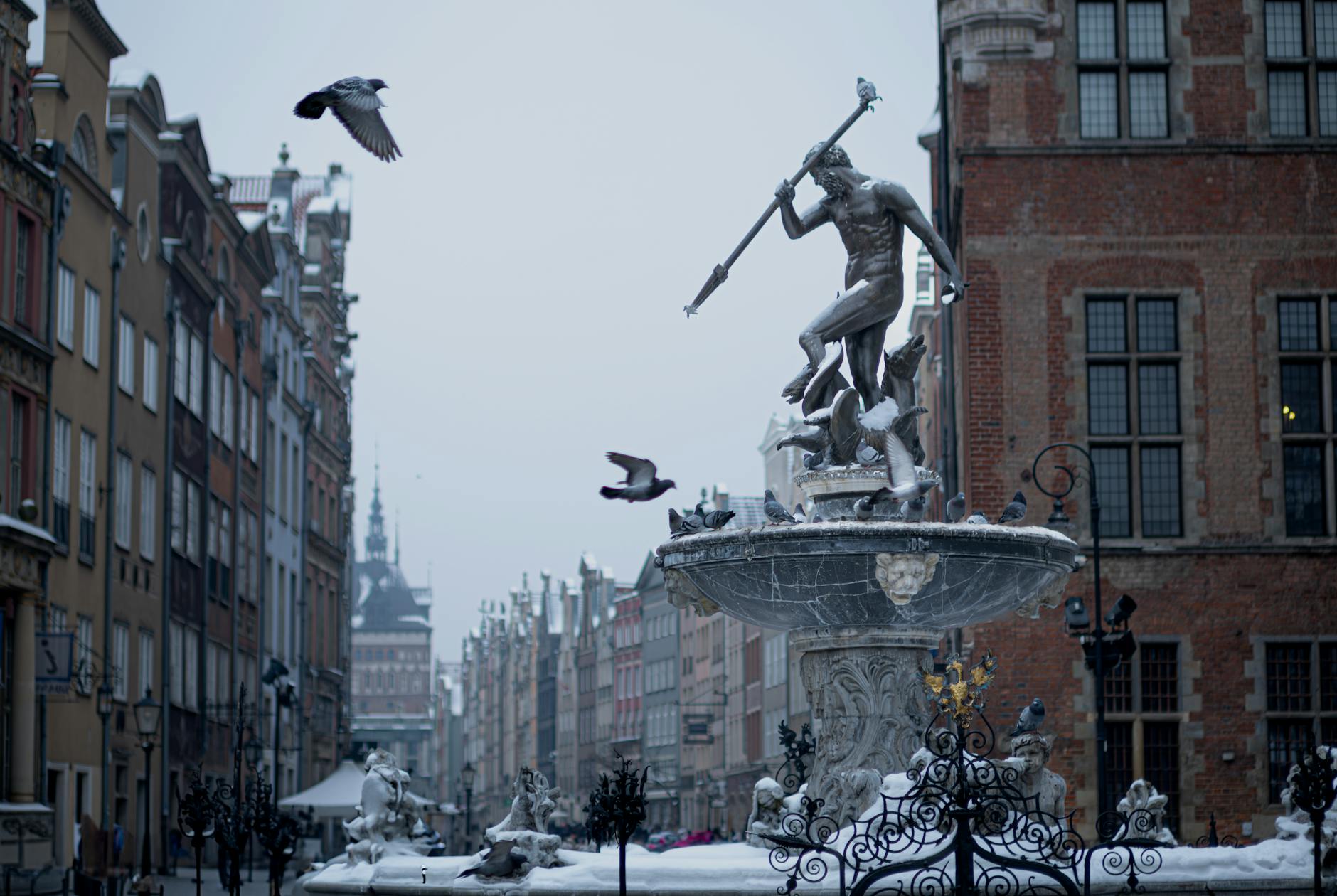 Gdansk media and office setting for journalist base planning.