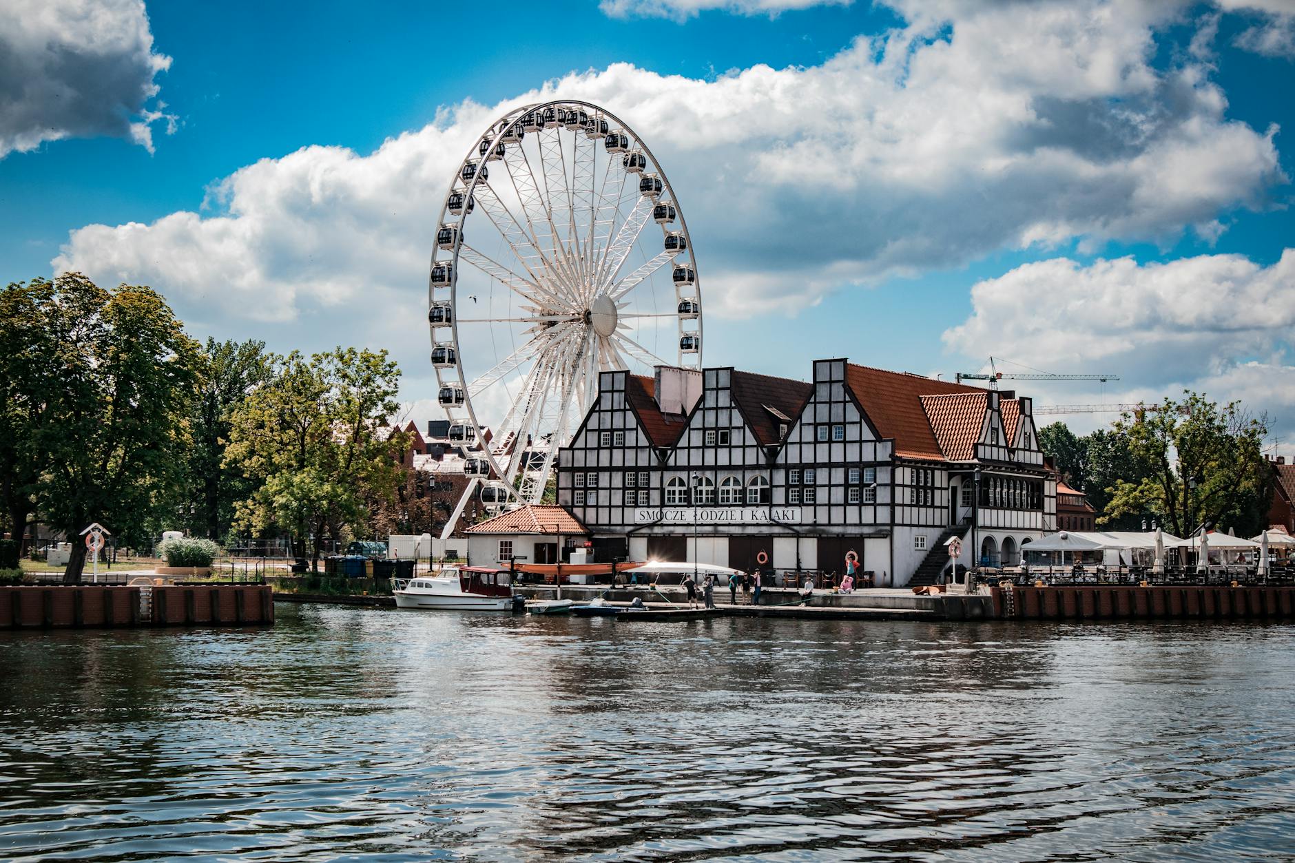 Gdansk waterfront weather setting for luxury trip planning.