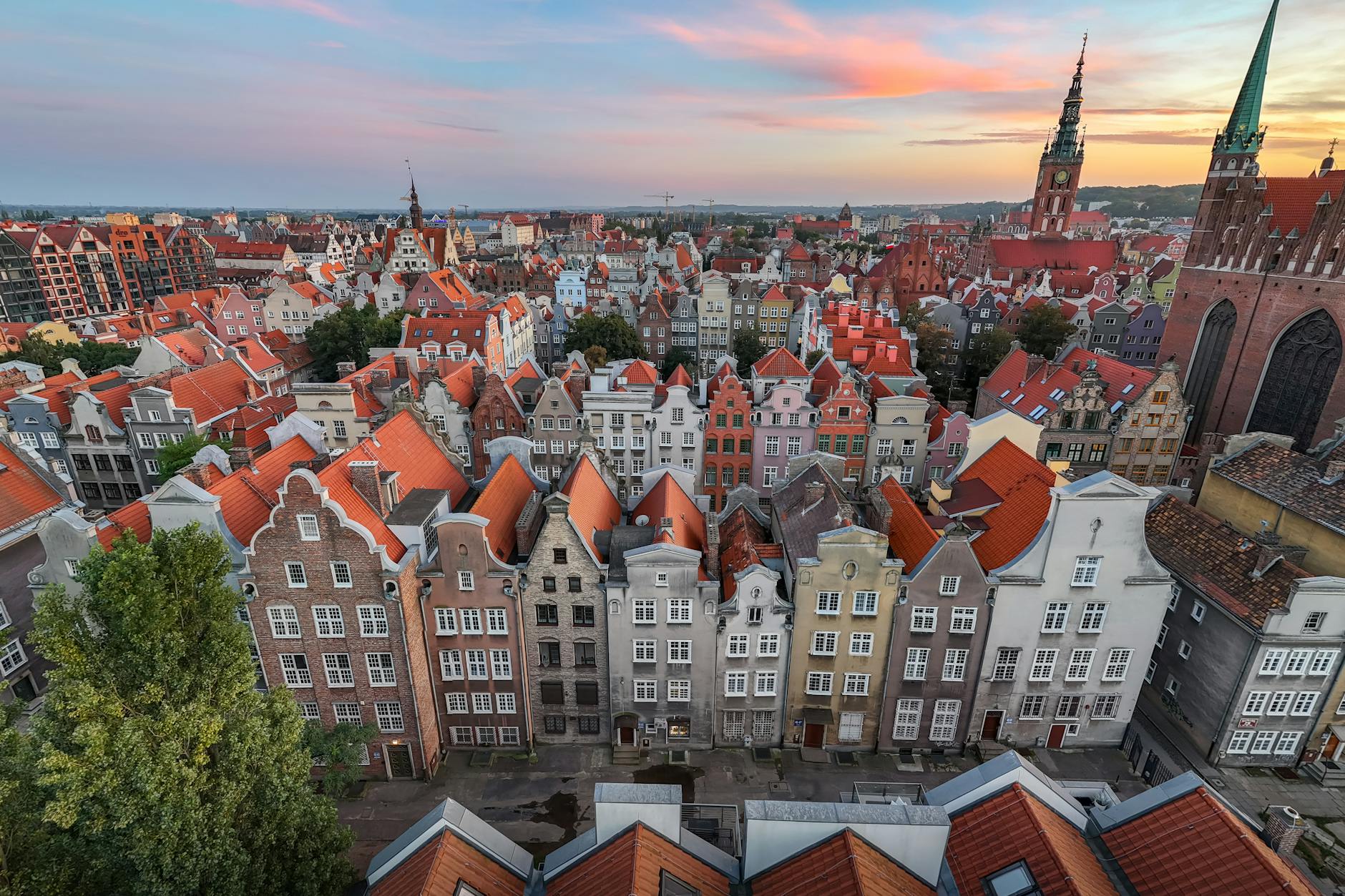 Gdansk skyline for luxury traveler report planning.
