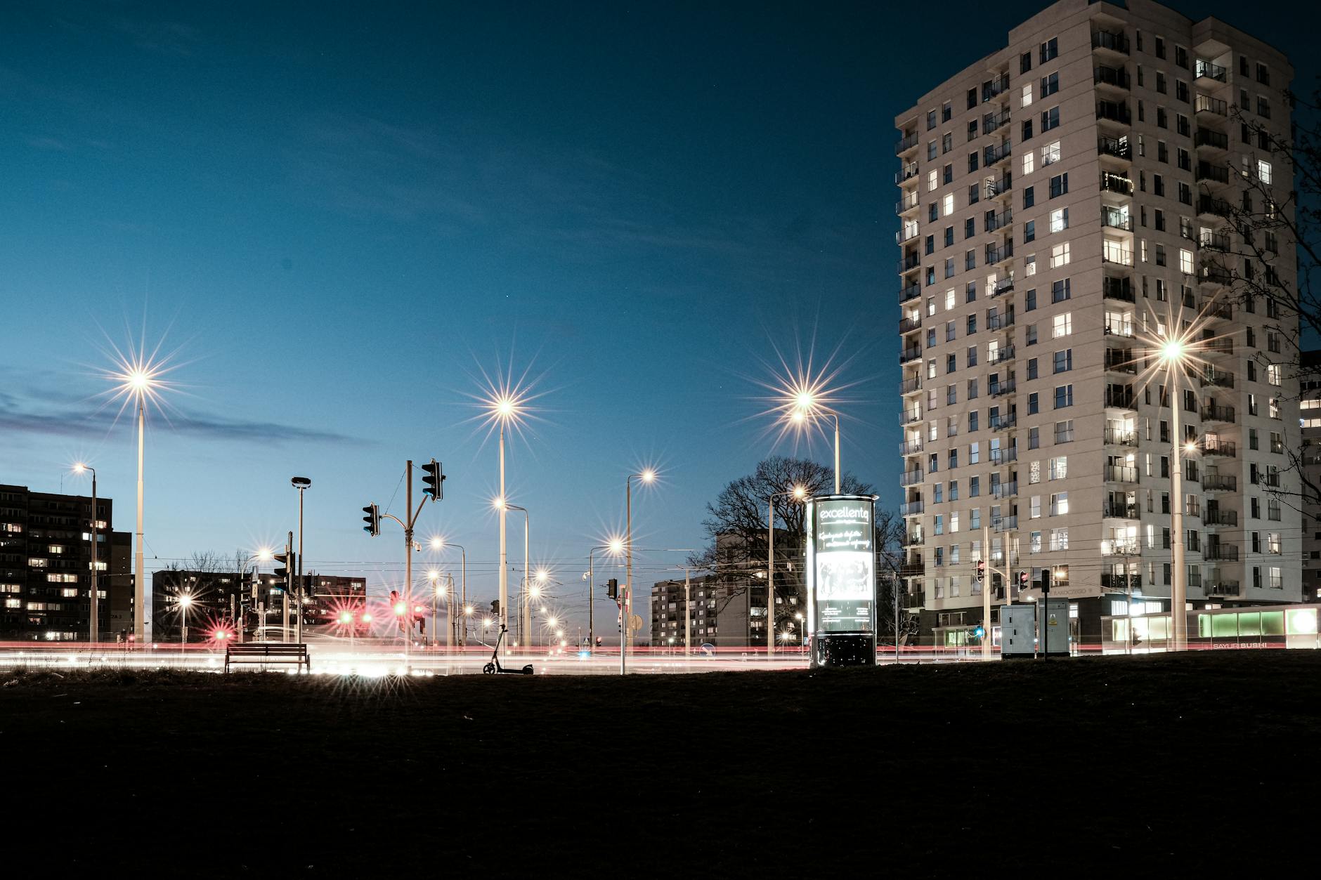 Gdansk night skyline for nightlife traveler report planning.
