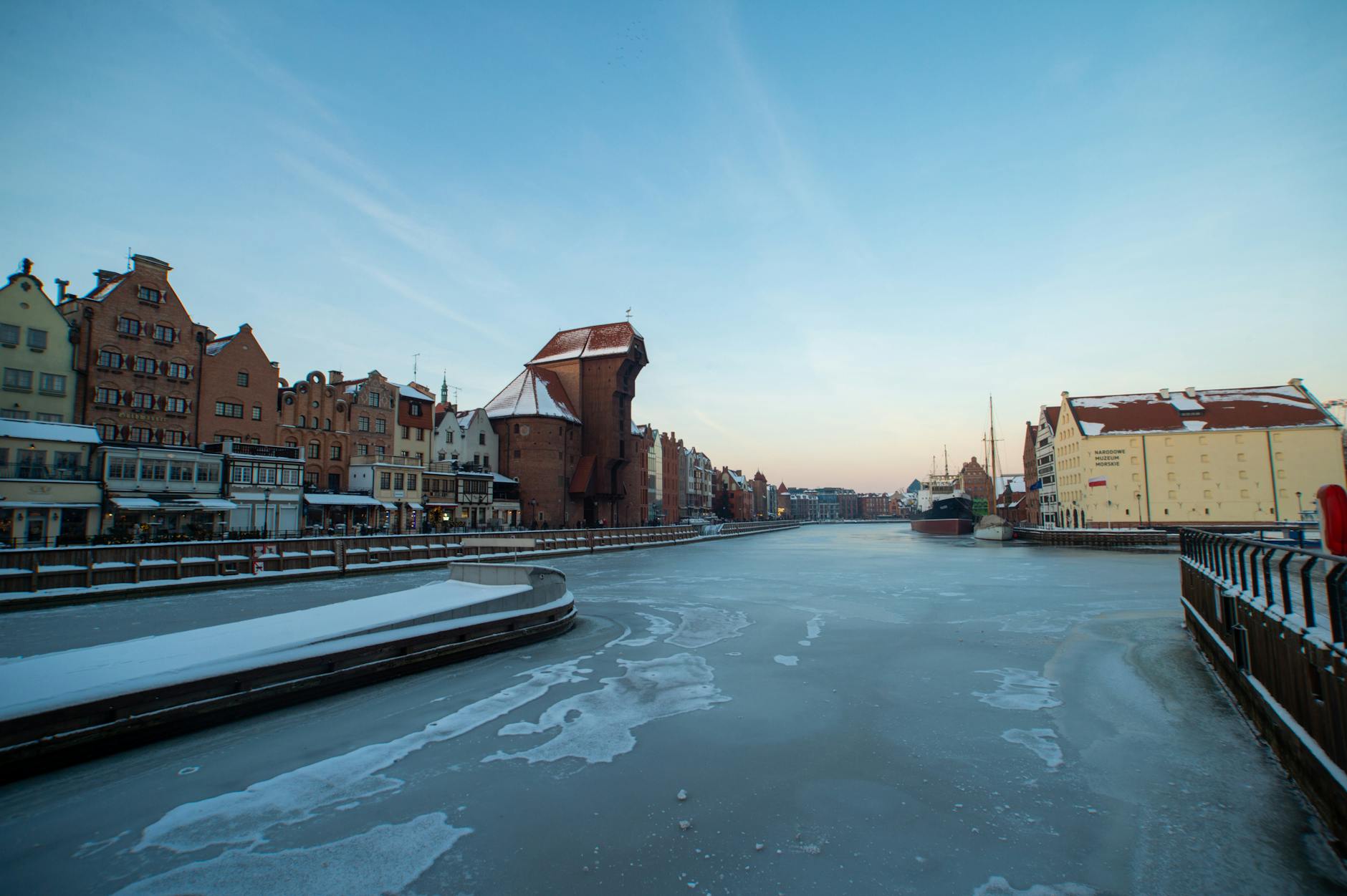 Gdansk meal and rest stop setting for older traveler planning.