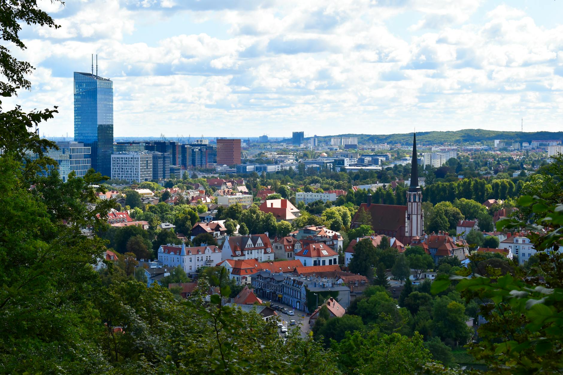 Gdansk skyline and church context for pilgrimage report planning.