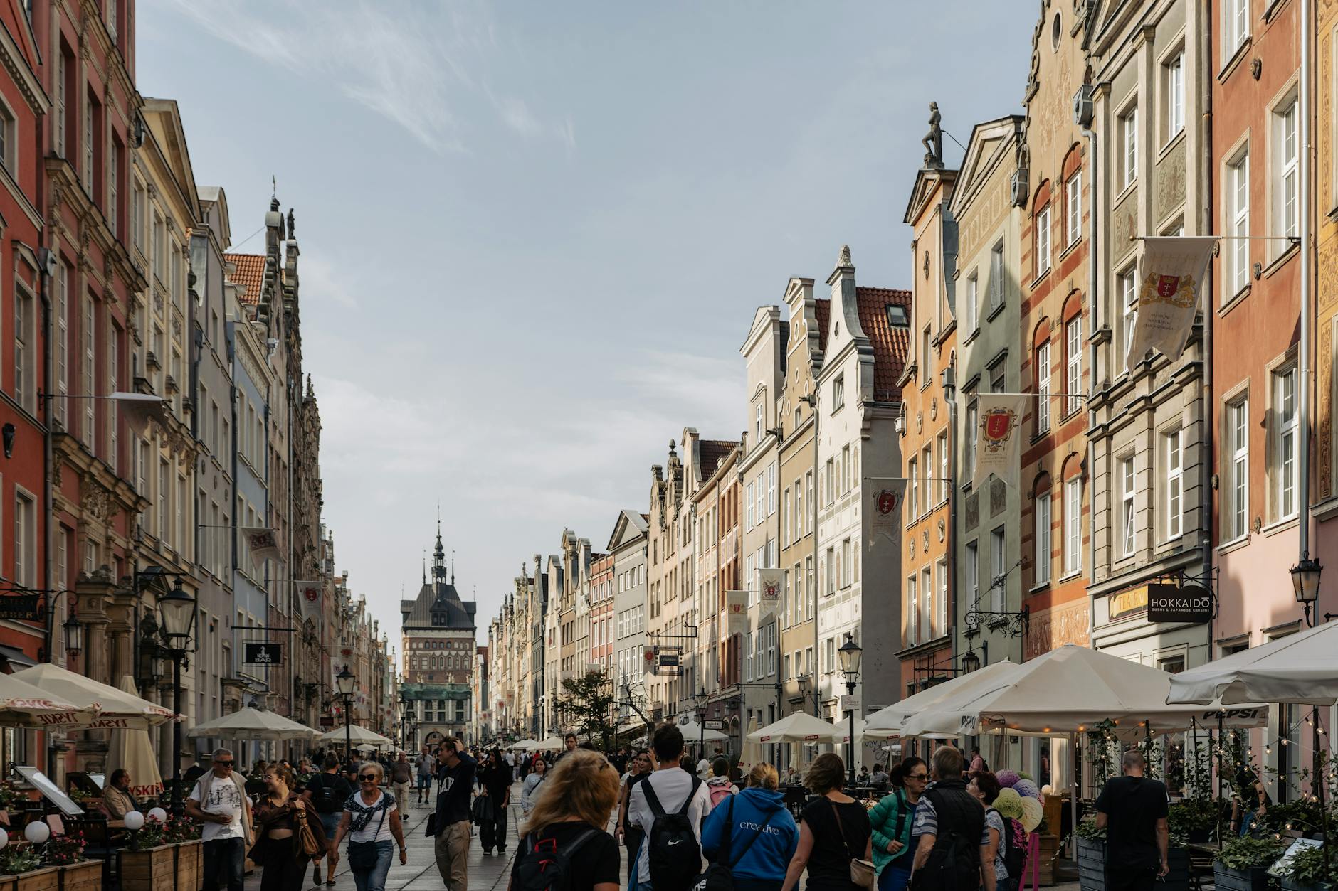 Gdansk waterfront walking route for solo traveler planning.