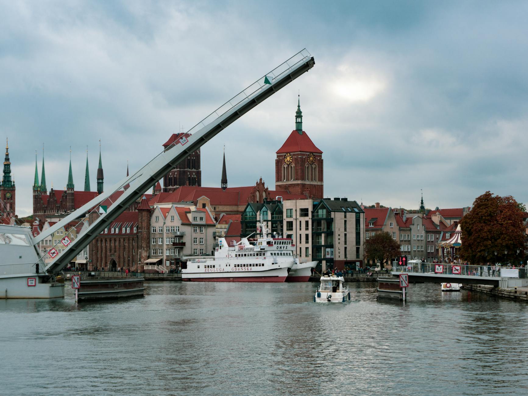 Gdansk skyline for student on short program report planning.