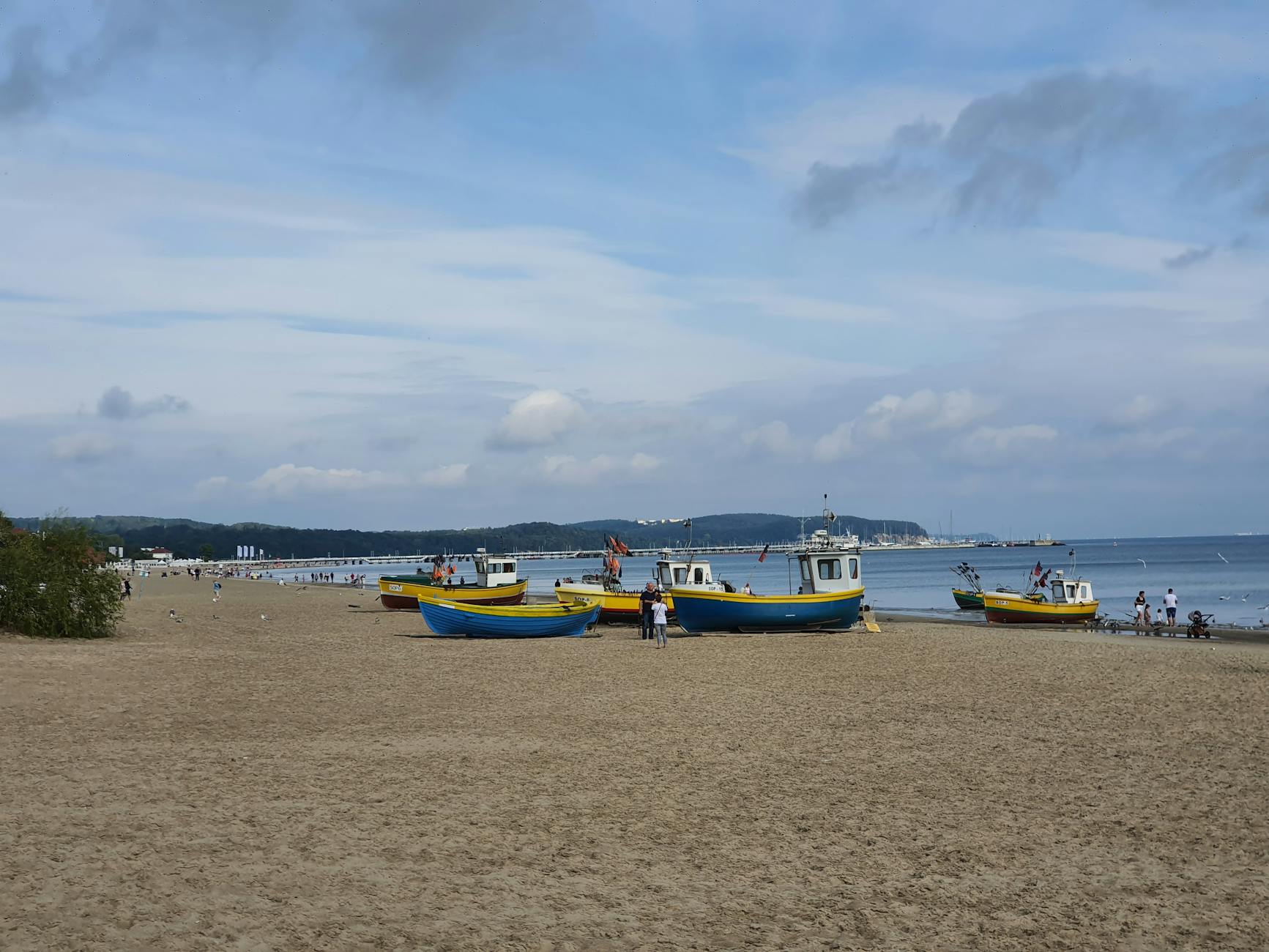 Gdansk and Tricity beach setting for tourist excursion planning.